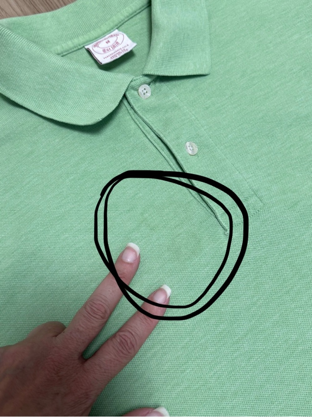 Brooks Brothers Lightened Green Pique Original Fit Short Sleeve Performance Polo - Picture 10 of 10